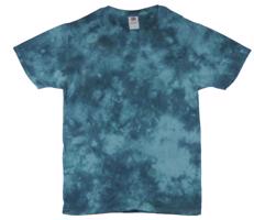 Tie Dye unisex batikované tričko - Infusion Aqua Velikost: 5XL