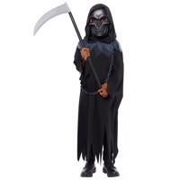 Amscan dětský halloweenský kostým Grim Reaper - smrtka Velikost: 10-12 (věk)