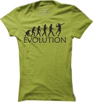 Badmintonové tričko Badminton evoluce pro ženy