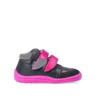 BEDA CELOROČNÍ EL Black Pink - užší kotník | Dětské celoroční barefoot boty - 25