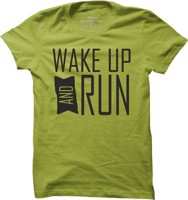 Běžecké tričko Wake up and run pro muže