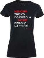 Černé dámské tričko DFXŠ - Divadlo na tričku