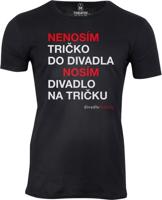 Černé pánské tričko DFXŠ - Divadlo na tričku