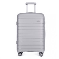 Cestovní kufr Kono Elegant - šedý - 44 x 65 x 27 - 77L