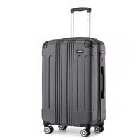 Cestovní kufr na kolečkách Kono ABS - 102 L - šedý