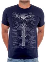 Cycology Tričko Bike It List (Navy) Velikost: S