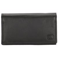 Dámská kožená peněženka Double-d - černá