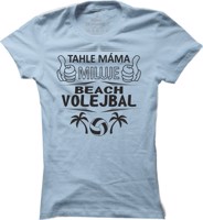 Dámské beachvolejbalové tričko Beachvolejbalová máma