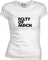 Dámske biele tričko UK - FCLTY OF MDCN