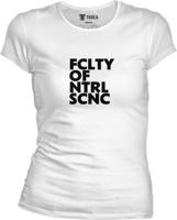 Dámske biele tričko UK - FCLTY OF NTRL SCNC