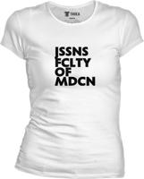 Dámske biele tričko UK - JSSNS FCLTY OF MDCN