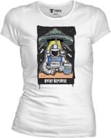 Dámské bílé tričko Pavel Novotný - Astronaut Dycky Řeporyje