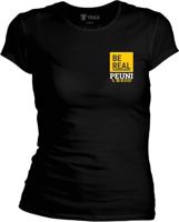 Dámské černé tričko PEUNI - BE REAL