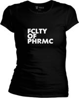 Dámské čierne tričko UK - FCLTY OF PHRMC
