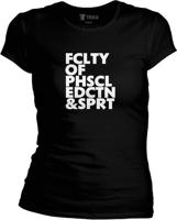 Dámské čierne tričko UK - FCLTY OF PHSCL EDCTN SPRT