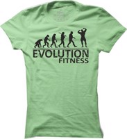 Dámské fitness tričko Fitness evoluce