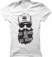 Dámské fitness tričko Go Beard -OR- Go Home
