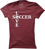 Dámské fotbalové tričko Love Soccer