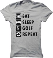 Dámské golfové tričko Eat sleep - golf