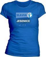 Dámské modré tričko SK Slavia Jesenice - est. 1930