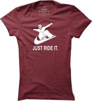 Dámské snowboardové tričko Just ride it
