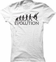 Dámské snowboardové tričko Snowboard evoluce