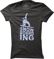 Dámské snowboardové tričko Snowboarding Silhouette