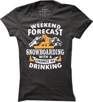 Dámské snowboardové tričko Weekend forecast
