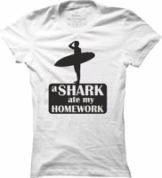 Dámské surfové tričko aShark