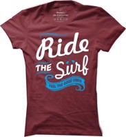Dámské surfové tričko Ride the Surf