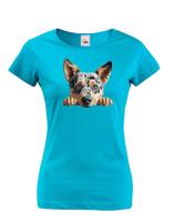 Dámské tričko Australský honácký pes- tričko pro milovníky psů