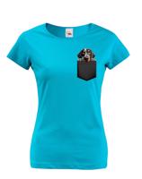 Dámské tričko Bluetick Coonhound v kapsičce - kvalitní tisk a rychlé dodání
