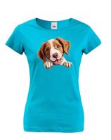 Dámské tričko Bretaňský ohař - tričko pro milovníky psů