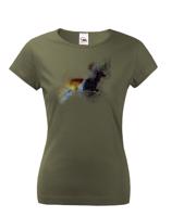 Dámské tričko Jelen - tričko pro milovníky zvířat