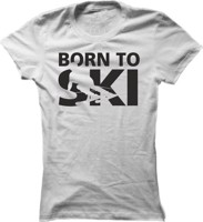 Dámské tričko na lyže Born to Ski