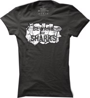 Dámské tričko na plavání Beware Of Sharks