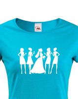 Dámské tričko na stylovou rozlučkovou párty - možný dotisk jména