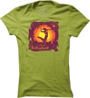 Dámské tričko na volejbal Beach Volleyball Silhouette