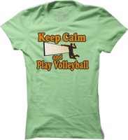 Dámské tričko na volejbal Keep calm