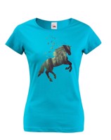 Dámské tričko - Potisk koně