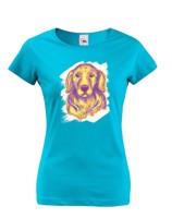 Dámské tričko pro milovníky psů Zlatý retrívr - dárek pro pejskaře