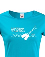 Dámské tričko pro vodáky s volitelnou řekou a rokem