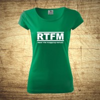 Dámske tričko s motívom RTFM