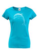 Dámské tričko s potiskem delfína - skvělý dárek pro milovníky zvířat