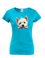 Dámské tričko s potiskem Westík -  tričko pro milovníky psů