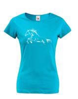 Dámské tričko s úžasným potiskem koně - skvělý dárek na narozeniny