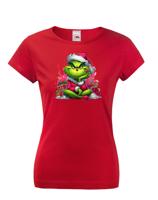 Dámské triko Grinch s dárky - skvělé vánoční triko