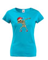 Dámské triko Kostlivec dab dance - vtipné vánoční triko