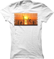 Dámské volejbalové tričko Beach Volleyball Sunset