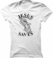 Dámské volejbalové tričko Jesus Saves